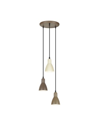 I3-AFRA- LAMPARA 3L -MARRON/CREMA
